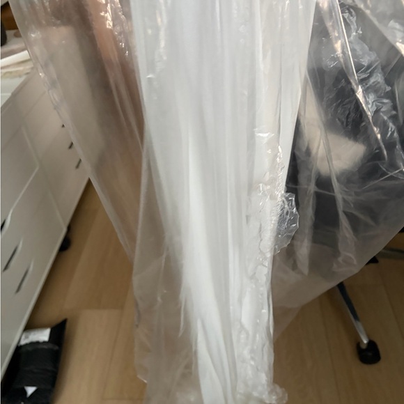 SELF-PORTRAIT White Racer Back Viscose Knit Maxi Dress (XS) - Picture 8 of 12